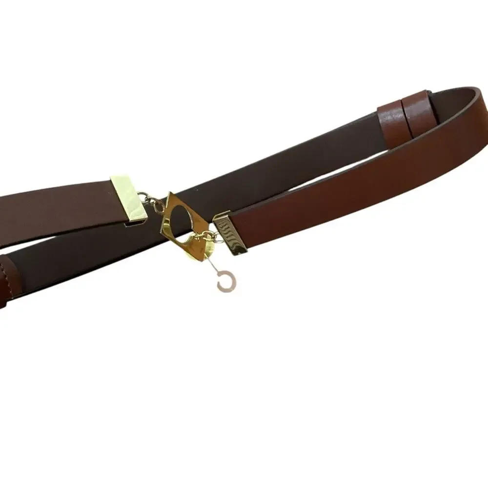 Chicos brown leather‎ belt M/L